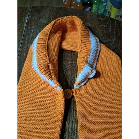 Adidas University TN Volunteers Orange White Collar Scarf Wrap w Hand Pockets - Picture 2 of 10